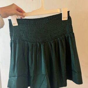 TCEC Dark Green Skirt with Elastic Waist